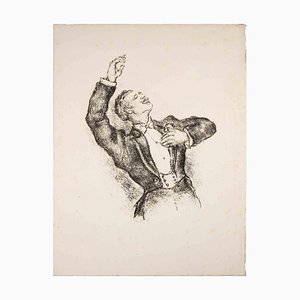 Luc-Albert Moreau, Elegant Man, Early 20th Century, Lithograph