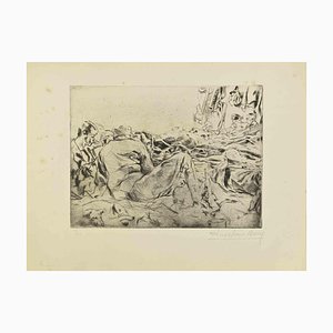 Anselmo Bucci, Le Rêve, 1917, Etching and Drypoint