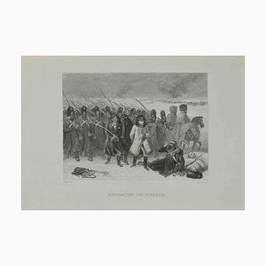 Auguste Raffet, Retreat from Russia, 1837, Etching