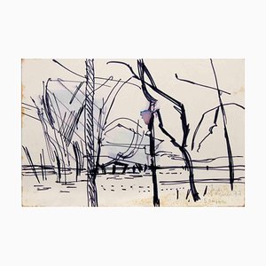 Reynold Arnould, Landscape, 1977, Drawing