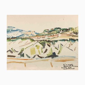 Reynold Arnould, Paysage, 1979, Dessin