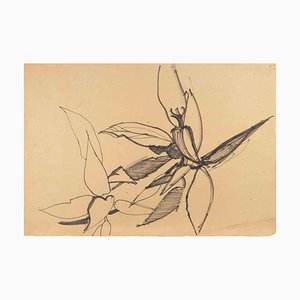 Reynold Arnould, Flowers, 1970s, Drawing
