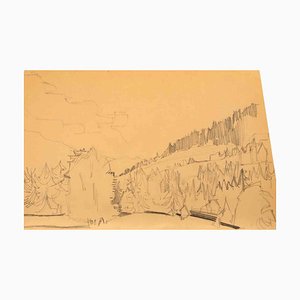 Reynold Arnould, Paysage, 1979, Dessin