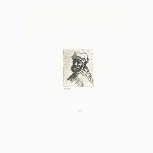 Charles Amand Durand nach Rembrandt, Mann schreit, 19. Jh., Gravur