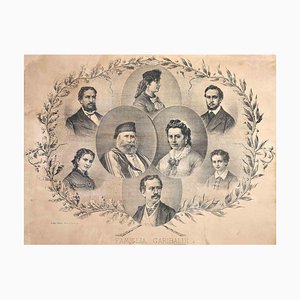 Inconnu, Famiglia Garibaldi, début du xxe siècle, lithographie
