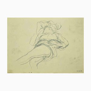 Leo Guida, Desnudo, Años 70, Dibujo
