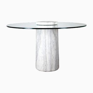 Tavolo rotondo in marmo, 1975