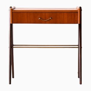 Table de Chevet Scandinave en Teck, 1950s