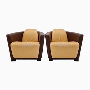 Set of Calia Club or Lounge Chairs, Italy, 1980s