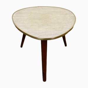 Tabouret Fleur avec Trois Pieds en Bois, 1950s