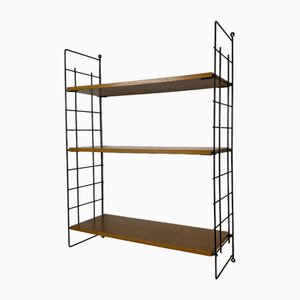 Classic Teak Ladder Shelf in String Design