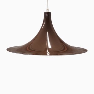 Lámpara colgante danesa en marrón, años 60