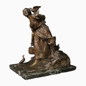 20th Century Brown Bronze Sculpture