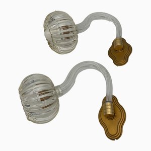 Wall Lights attributed to Archimede Seguso for Seguso, 1960s, Set of 2