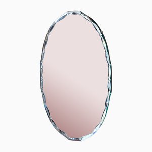 Espejo ovalado biselado, años 50