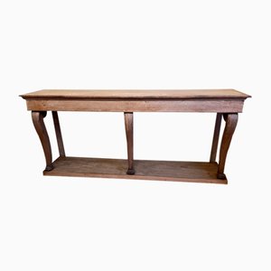 Antique Console Table in Oak and Elm