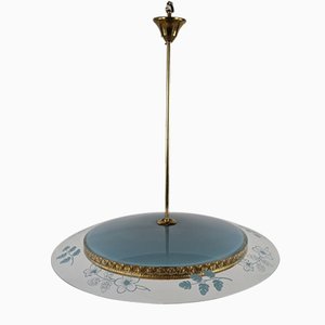Lámpara de araña atribuida a Pietro Chiesa para Fontana Arte, años 40
