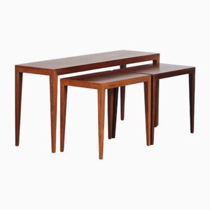 Tables Gigognes par Severin Hansen, Danemark, 1960, Set de 3