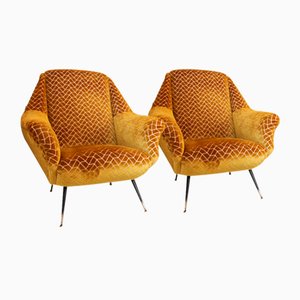 Fauteuils attribués à Gio Ponti, 1950, Set de 2