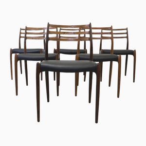 Dining Chairs by Niels Otto Møller for J.L. Møllers, 1960s, Set of 6