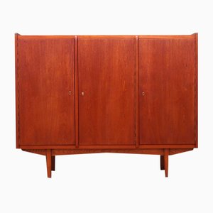 Credenza alta in teak, Danimarca, anni '60