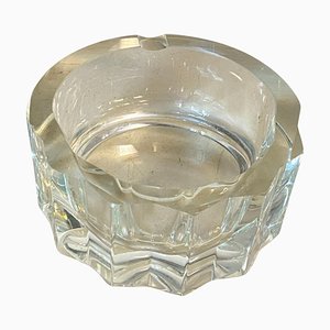 Cenicero de cristal de Cristallerie De Haute Bretagne, años 70