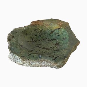 Italian Vide Poche Ashtray in Marble Green, 1960