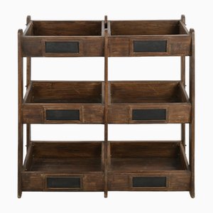 Wooden Storage Shelves, Set of 6