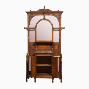 Large Carved Oak Hall Stand, 1890s
