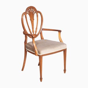 Sheraton Revival Satinwood Armchair