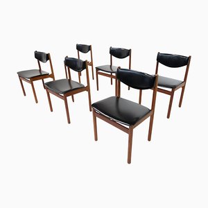 Mid-Century Modern Scandinavian Chairs, 1960s, Set of 6