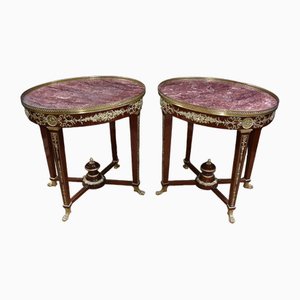 Large French Empire Occasional Tables, Set of 2