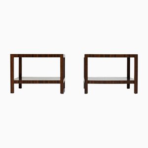Side Tables in Wenge by Jules Wabbes, 1960s, Set of 2