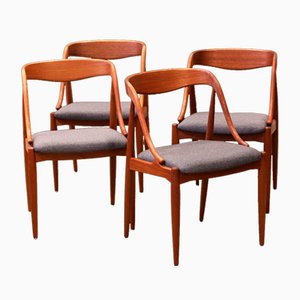Modell 16 Stühle aus Teak von Johannes Andersen für Uldum Møbelfabrik, 1950er, 4er Set