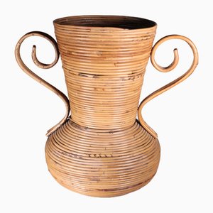 Rattan Amphora Vase von Vivai del Sud