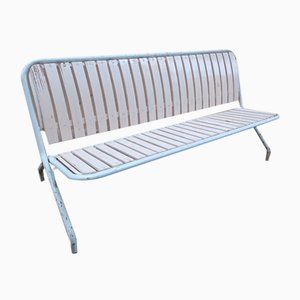 Banc Pliant en Métal et Bois, 1960s