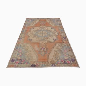 Tapis Floral Fait Main Vintage, 1960s