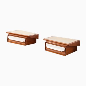 Italian Suspended Bedside Tables by Dassi, 1954, Set of 2