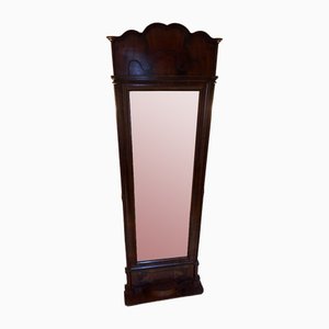 Vintage Brown Wood Mirror