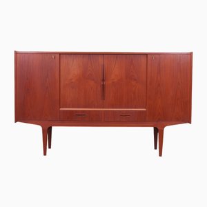 Credenza alta in teak, Danimarca, anni '60