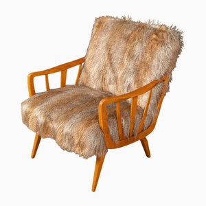 Beech Lounge Chair, 1950s