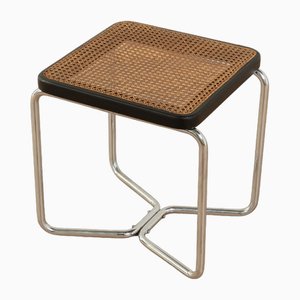 Modell B 56 Stahlrohr Hocker von Marcel Breuer für Thonet, 1920er