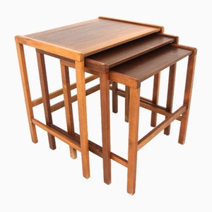 Scandinavian Nesting Tables in Teak from Möbel-Ikea Sweden, 1960s, Set of 3