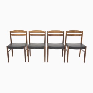 Chaises en Palissandre par Albin Johansson & Söner, Suède, 1960s, Set de 4