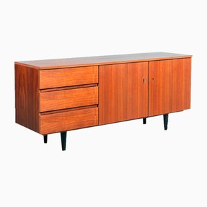 Credenza Mid-Century minimalista in noce, anni '60