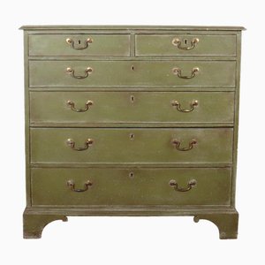 Antique Painted Chest of Drawers, 1700s