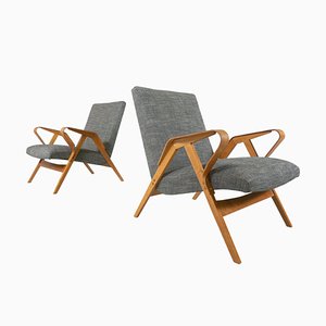 Fauteuils Mid-Century Modernes, 1950s, Set de 2