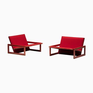 Carlotta Lounge Chairs by Tobia Scarpa for Cassina, 1970s, Set of 2