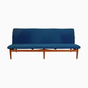 Blaues 3-Sitzer Japan Sofa von Finn Juhl, 1960er