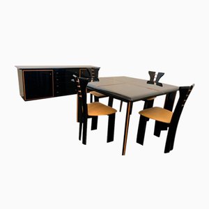 Dining Table Set by Pierre Cardin for Roche Bobois, 1970s, Set of 6